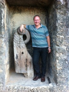 Boeg van een oorlogsschip...